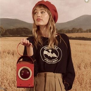 The Great College Sweatshirt in Mountain Resort Graphic Stargazer Blue